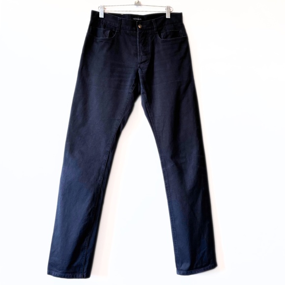 Outclass Toronto Navy Cotton Button Fly Pants Size 30 - Picture 1 of 8